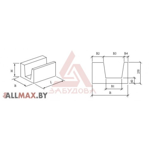 Газобетонный U-блок